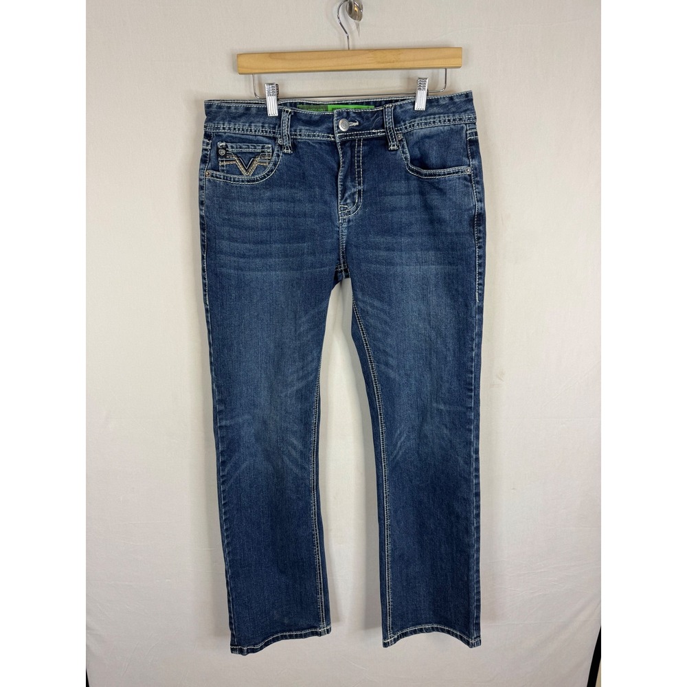 Rock & Roll Denim Pistol Regular Fit Straight Boot Jeans 34x34 Dark Wash Mens